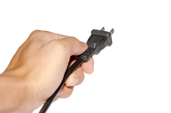 Black plug — Stock Photo, Image