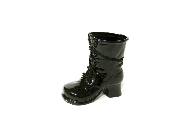 Ceramic boots isolated — Stock Photo, Image