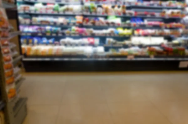 Supermercados desfocados — Fotografia de Stock