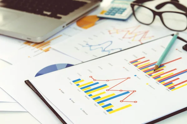 Business analyse grafiek — Stockfoto