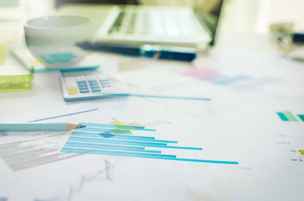 Diagramme für Geschäftsunterlagen — Stockfoto