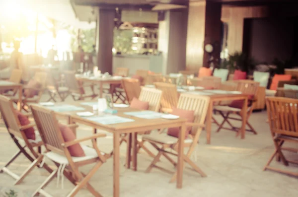 Cafe blurred Vintage chair — Stock Photo, Image