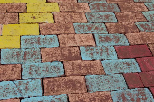 Brick floors colors. — Stock Photo, Image