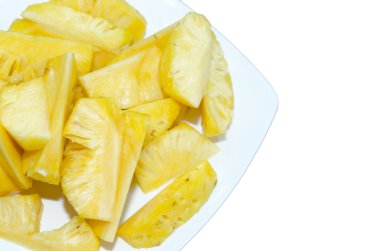 İzole ananas arka plan