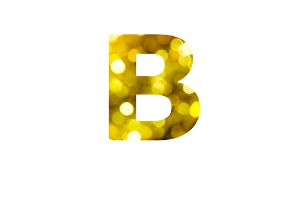 Gouden letters alfabet — Stockfoto