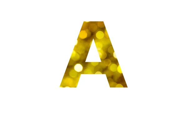 Gouden letters alfabet — Stockfoto