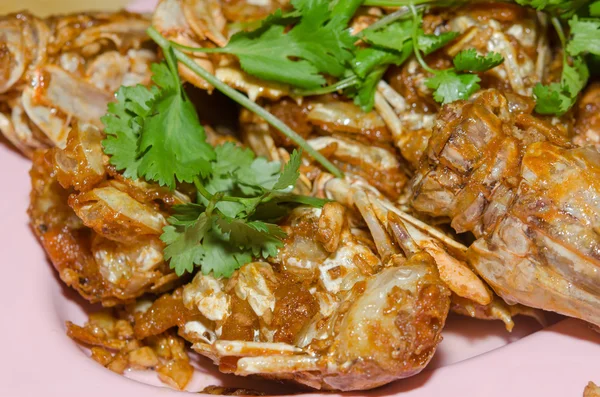 Ntis Shrimp fried garlic — Stock Photo, Image