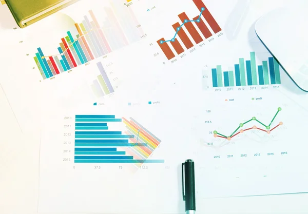 Üzleti diagram Pénzügy — Stock Fotó