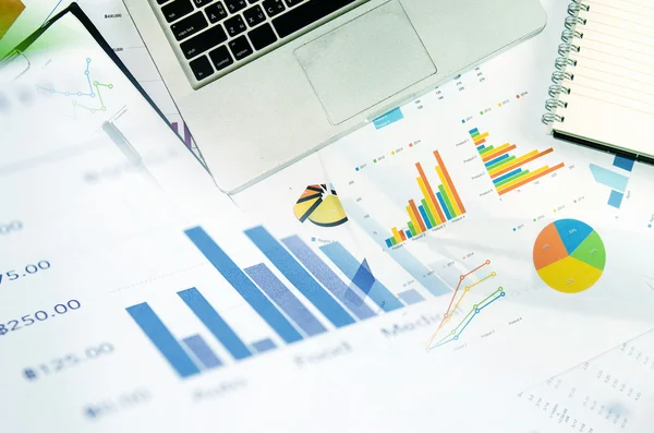 Graphs research paper — Stock Photo, Image