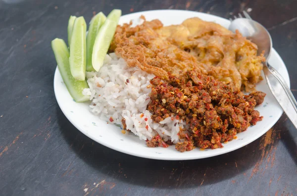 Chilipaste thailändisches Essen — Stockfoto