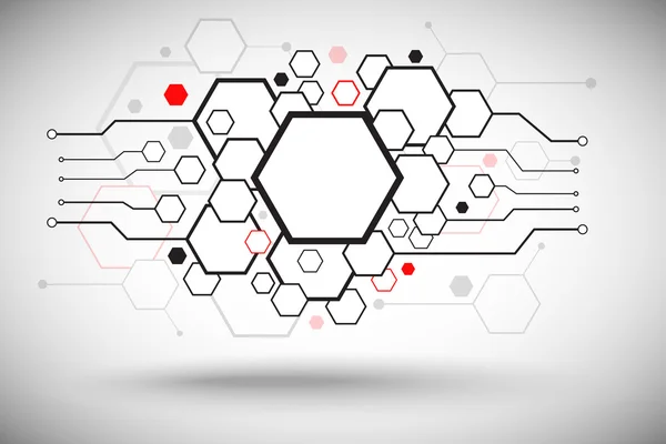 Conjunto de celdas hexagonales — Archivo Imágenes Vectoriales