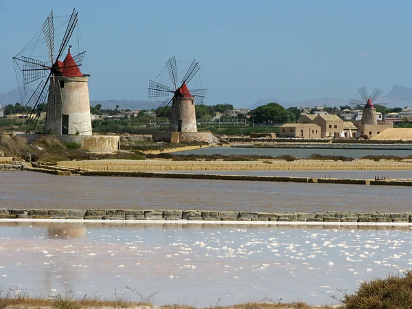 Saline dello Stagnone — Stock Photo, Image