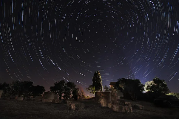 Paisaje noche estrellada en San Lorenzo — Foto de Stock