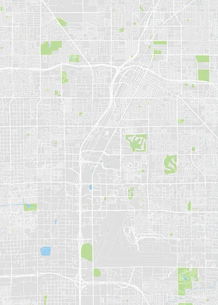 市地図ラスベガス カラー詳細計画 ベクトル図 — ストックベクタ