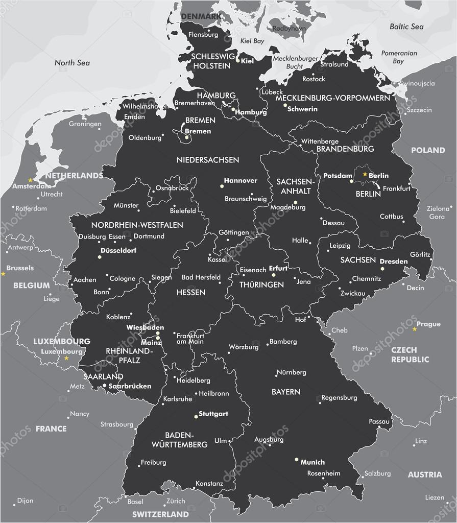 Dänemark Karte Schwarz Weiß / Alte Originale Hummel Karte Schwarz weiß