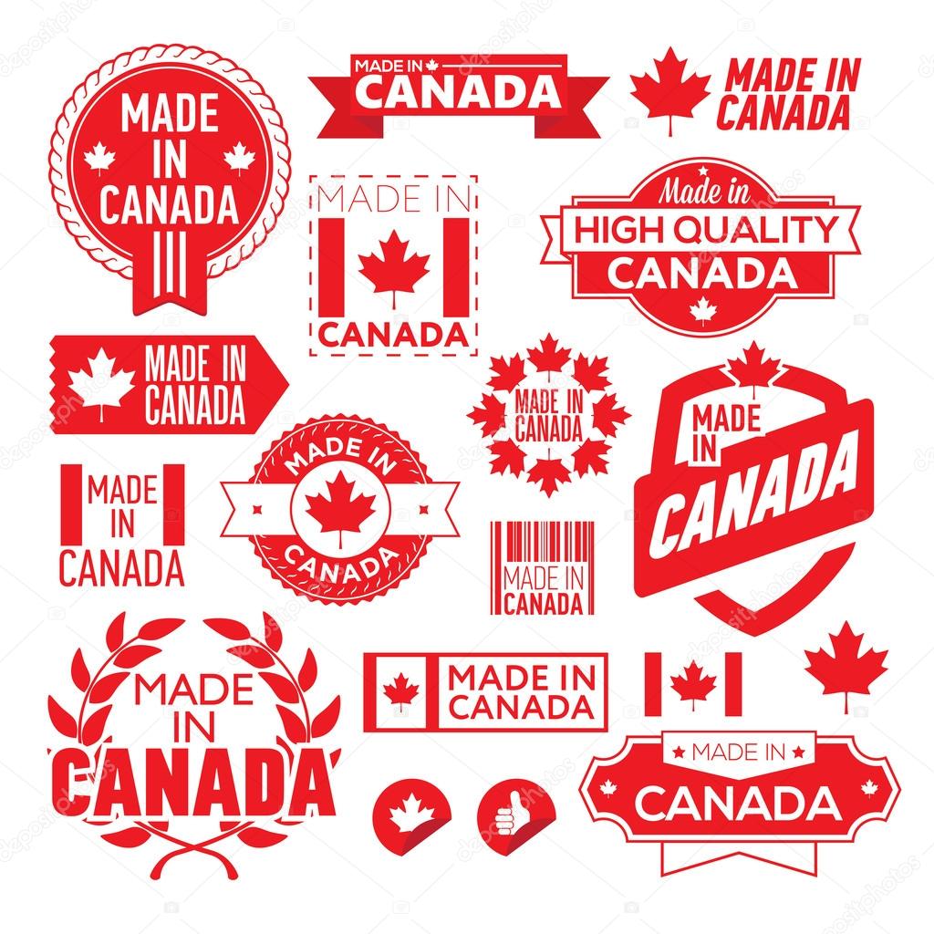 The label made in Canada — Stock Vector © Max_776 60358009