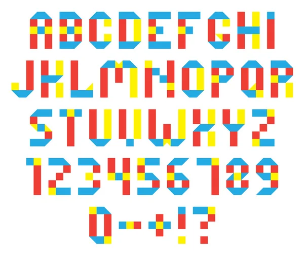 Цветной векторный алфавит — стоковый вектор