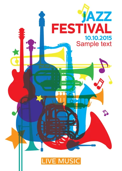 Festival de Jazz poster2 — Archivo Imágenes Vectoriales