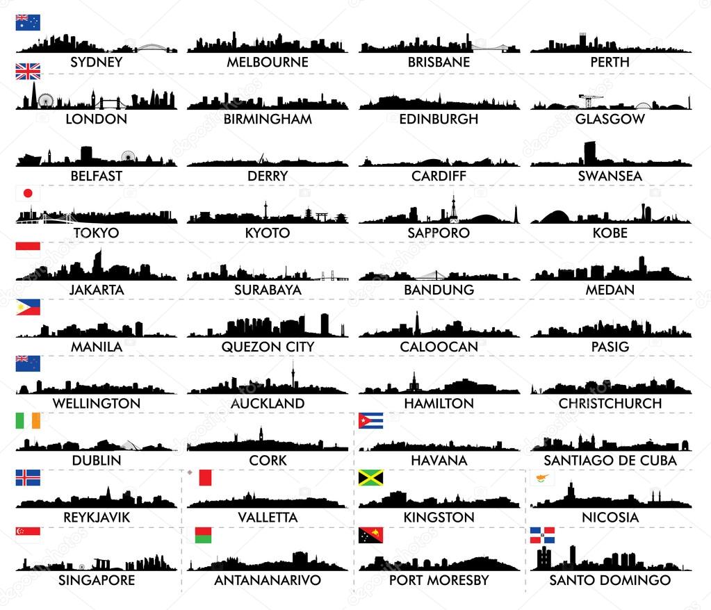 City skyline Australia and the Island country