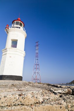 Sahildeki deniz feneri