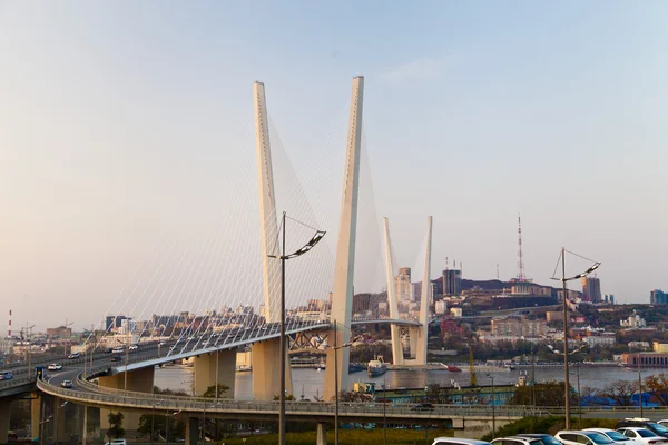 Big suspension bridge — Stock Photo, Image