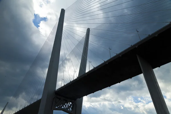 Puente colgante grande — Foto de Stock