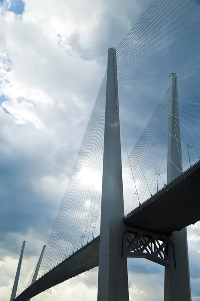 Grande ponte de suspensão — Fotografia de Stock