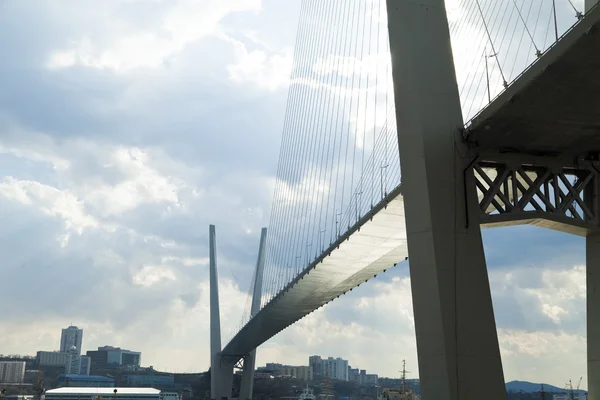 Puente colgante grande — Foto de Stock