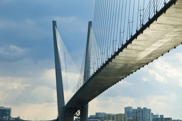 Puente colgante grande — Foto de Stock
