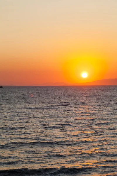 Solen vid solnedgången — Stockfoto