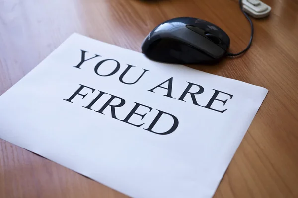 You are fired — Stock Photo, Image