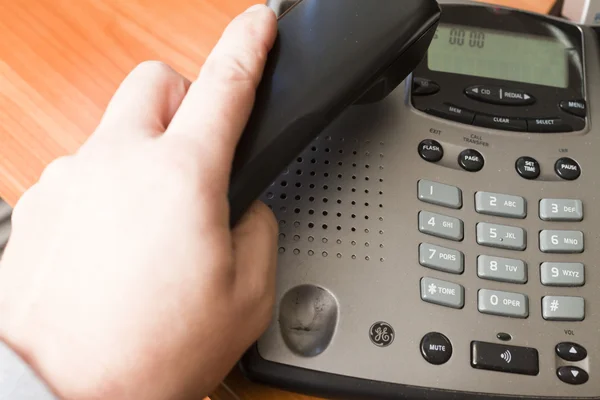 Telefon v kanceláři — Stock fotografie