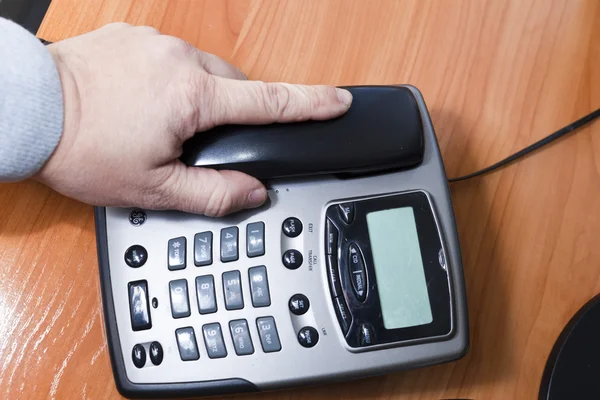 Telefon v kanceláři — Stock fotografie