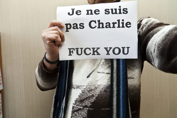 Je ne suis pas Charlie — Fotografia de Stock