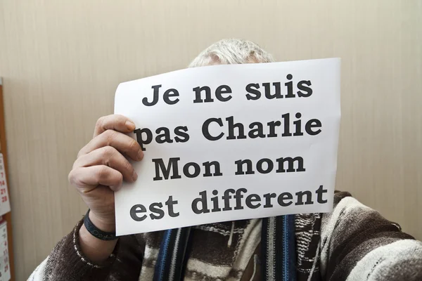 Je ne suis pas Charlie — Stockfoto