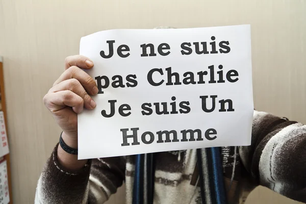 Je ne suis pas Charlie — Stock fotografie