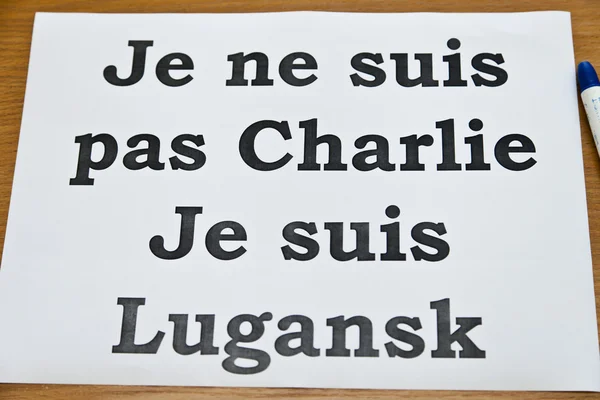 Je ne suis pas Charlie — Stockfoto