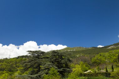 bulutlar dağlar üzerinde