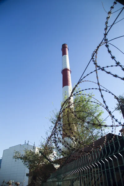 Central eléctrica de chimenea — Foto de Stock
