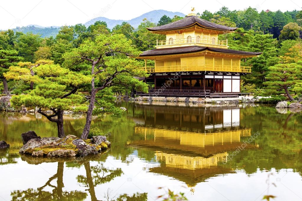 Golden Pavilion Temple and gardens at Kyoto