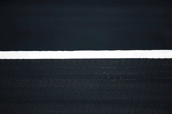 Beach Volleyboll Och Strand Tennisnät Mörk Bakgrund Professionell Idrott Koncept — Stockfoto