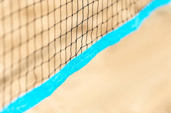 Voleibol Playa Red Tenis Playa Fondo Arena Concepto Deportivo Verano — Foto de Stock