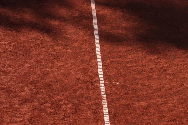 Orange Tennis Und American Football Arena Weiße Linien Hintergrund Schatten — Stockfoto