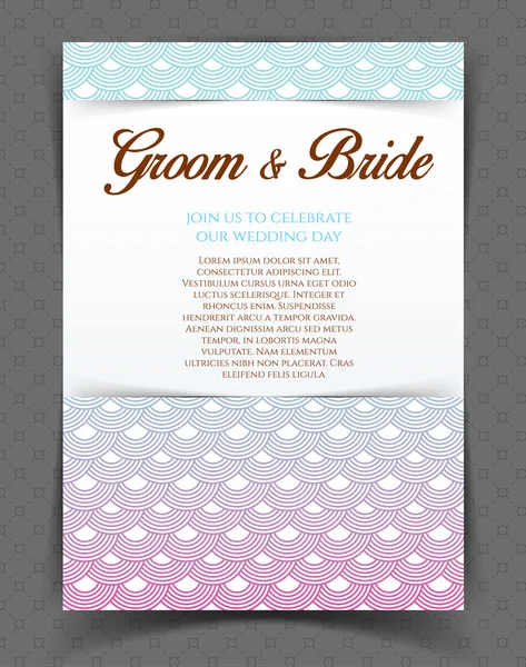 Invitation de mariage — Image vectorielle