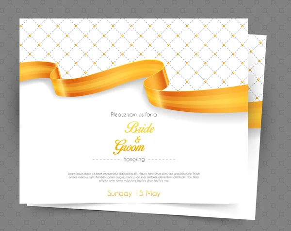 Wedding invitation — Stock Vector