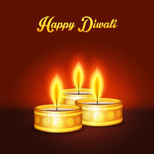 Glückliche Diwali — Stockvektor