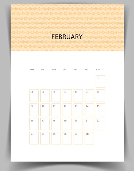 Calendrier 2015 — Image vectorielle