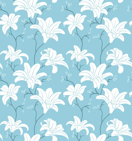 Nahtlose Floral Pattern Hintergrund — Stockvektor