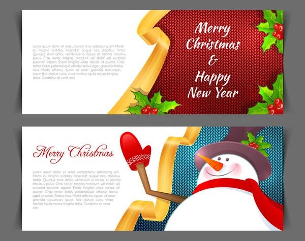 Xmas back with snowman — Stock Vector