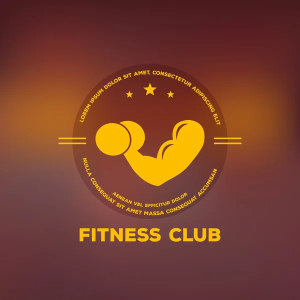 Logo per fitness club — Vettoriale Stock